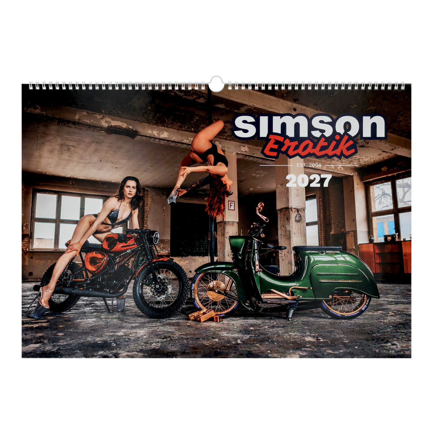 SIMSON Erotik Kalender 2027 Starke Mopeds und heiße Kurven